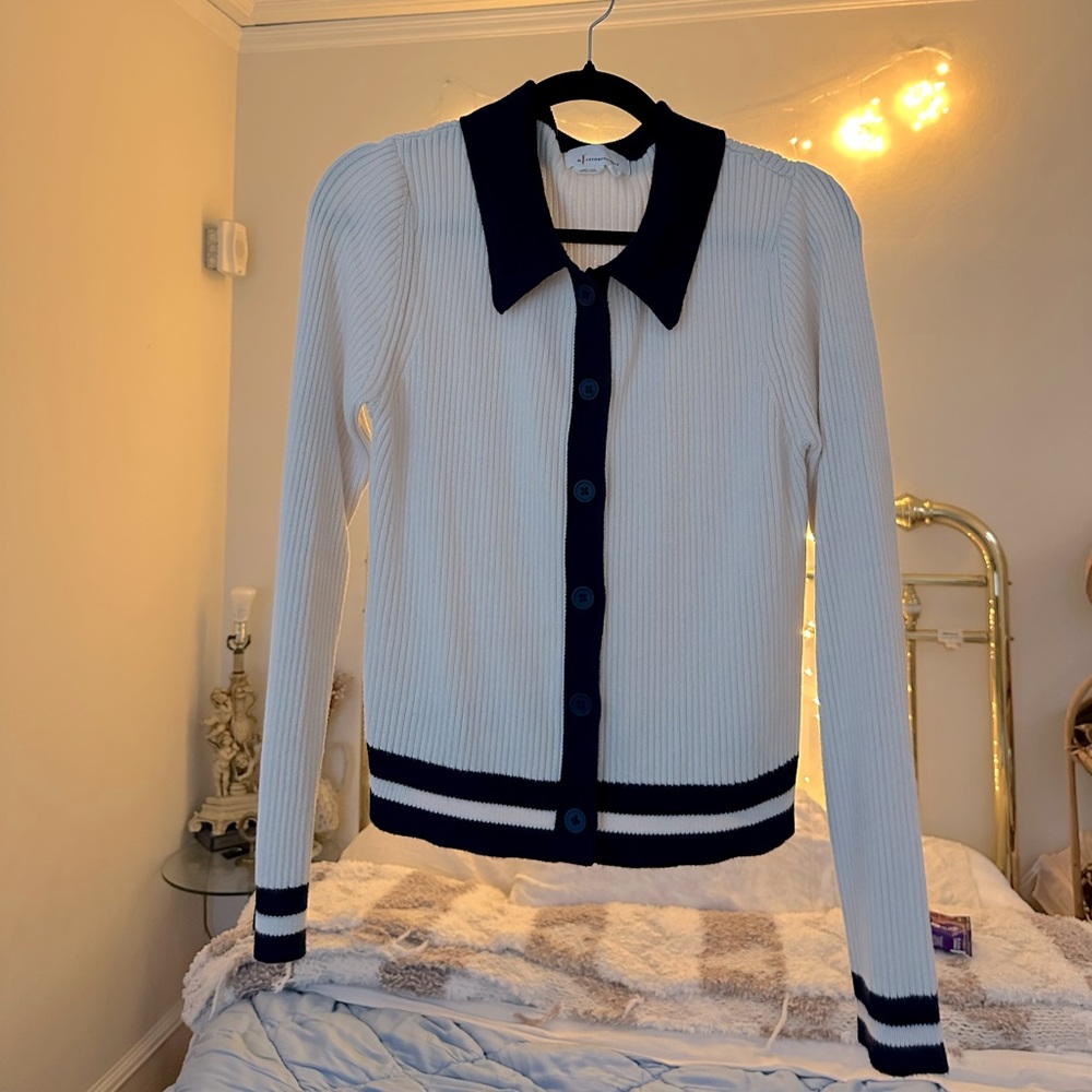 Anthropologie Silk Button top